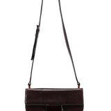 Prada 1996 Brown Madras Calfskin Shoulder Bag