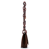 Prada 1996 Brown Madras Swing Shoulder Bag