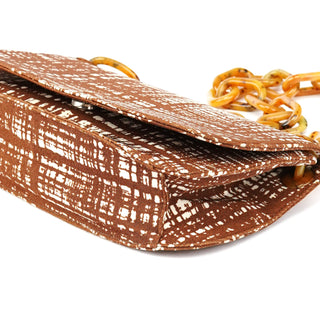 Prada 1996 Brown Tessuto Swing Shoulder Bag
