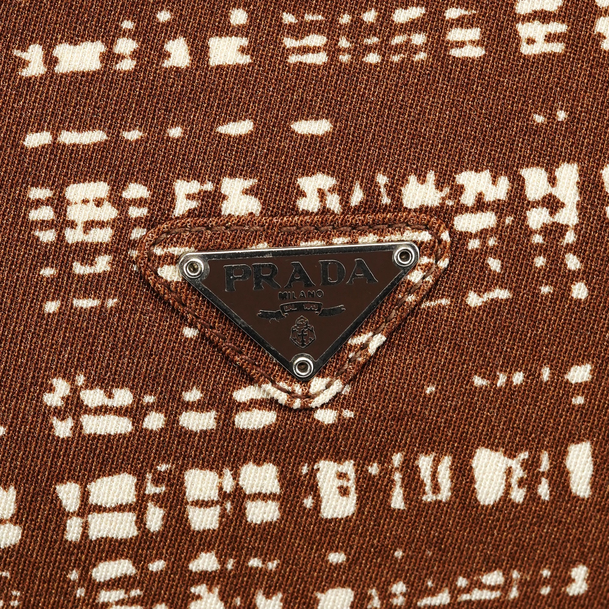 Prada 1996 Brown Tessuto Swing Shoulder Bag