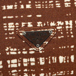 Prada 1996 Brown Tessuto Swing Shoulder Bag