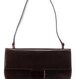 Prada 1996 Brown Vitello Swing Shoulder Bag