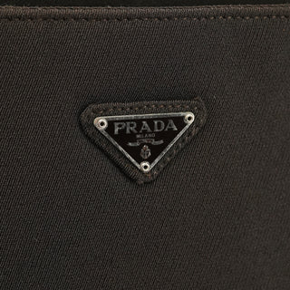 Prada 1996 Dark Brown Tessuto Swing Chain Shoulder Bag