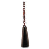 Prada 1996 Dark Brown Tessuto Swing Chain Shoulder Bag