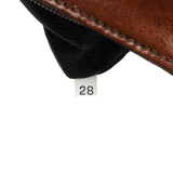 Prada 1996 Sac à main Madras Swing en cuir marron clair