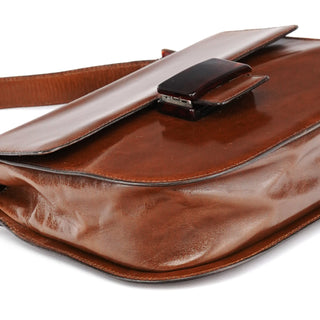 Prada 1996 Light Brown Madras Swing Handbag