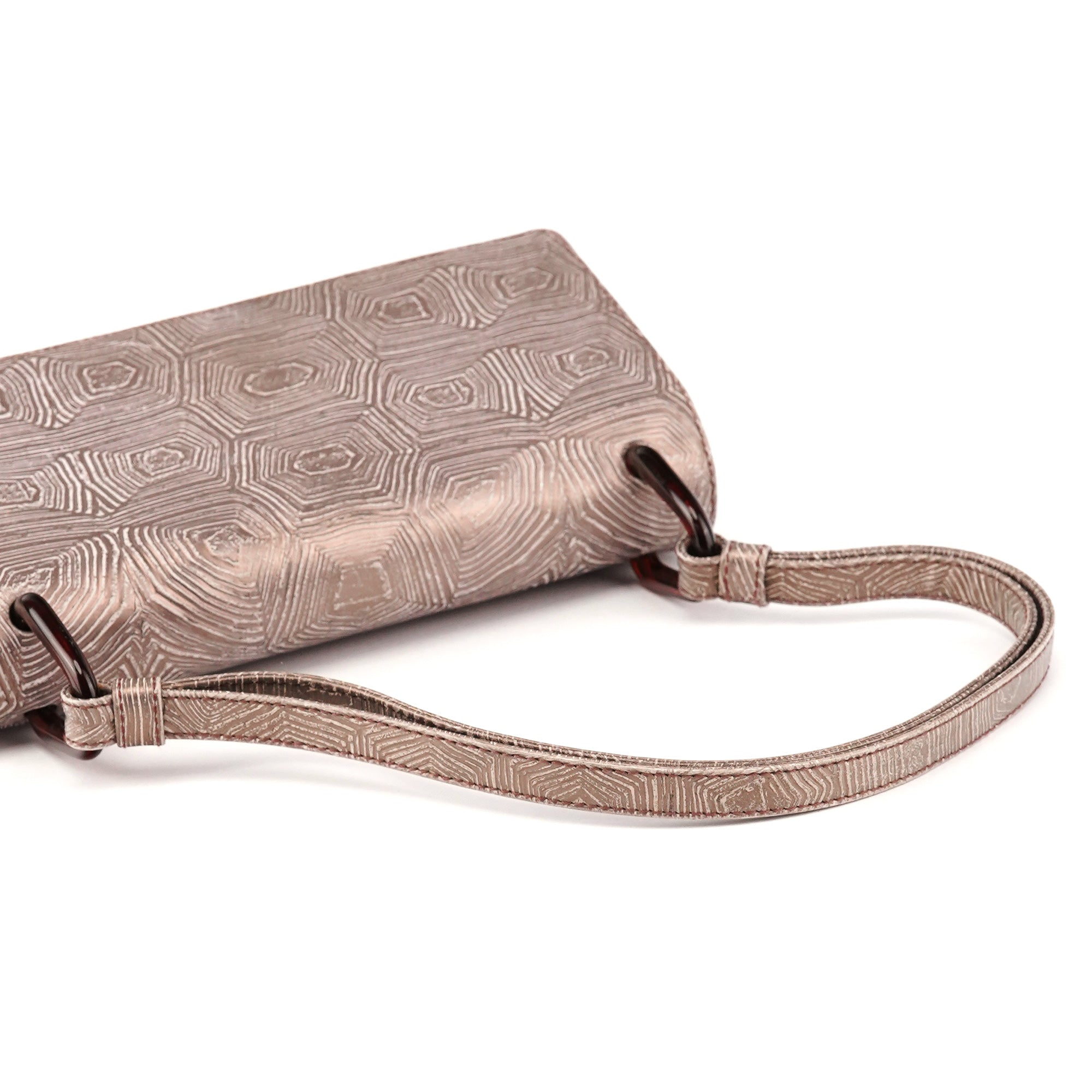 Prada 1996 Borsa a spalla Tartaruga Mordo in pelle lilla