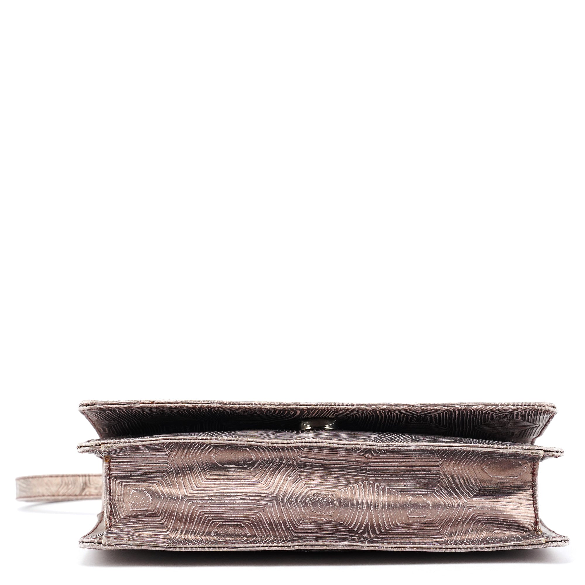 Prada 1996 Borsa a spalla Tartaruga Mordo in pelle lilla