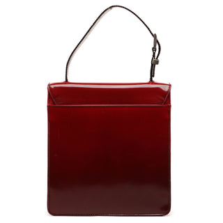 Prada 1997 Burgundy Spazzolato Gradient Bag