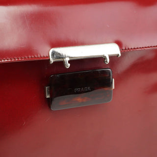 Prada 1997 Burgundy Spazzolato Gradient Bag