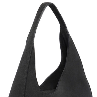 Prada 1998 Anthracite Suede Asimetric Bag