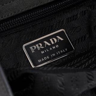 Prada 1998 Anthracite Suede Asimetric Bag