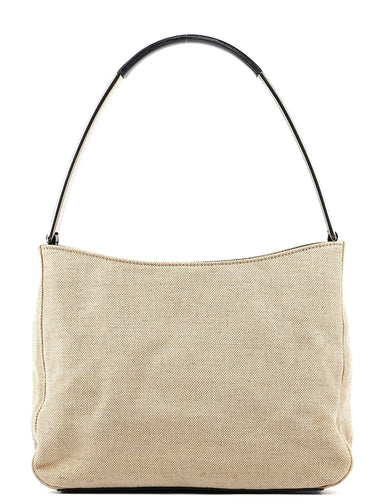 Prada 1998 Beige Canvas Metallo Bag