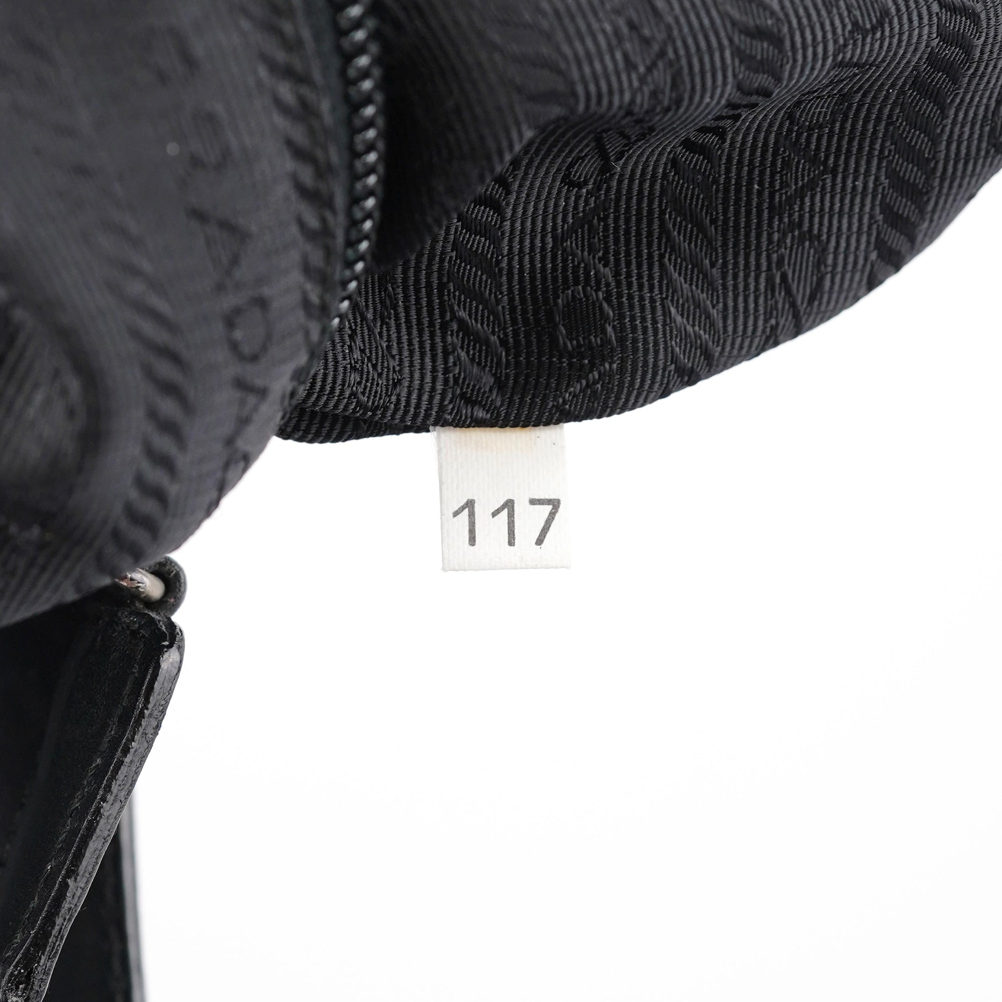 Prada 1998 Black Calfskin Acetate Shoulder Bag