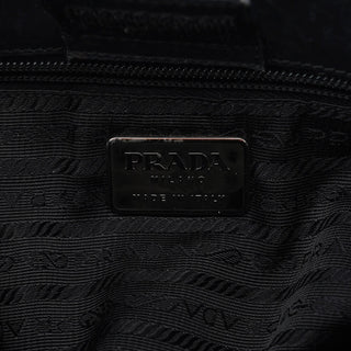 Prada 1998 Black Calfskin Acetate Shoulder Bag