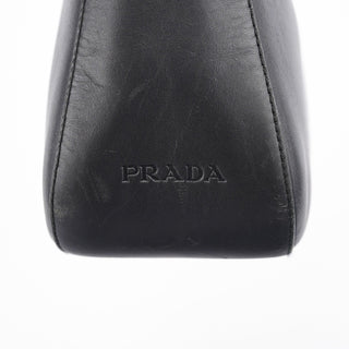 Prada 1998 Black Calfskin Acetate Shoulder Bag