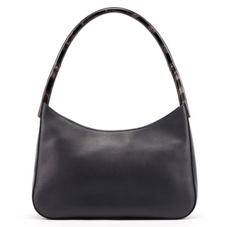 Prada 1998 Black Calfskin Acetate Shoulder Bag
