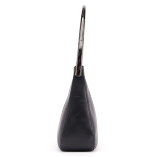 Prada 1998 Black Calfskin Acetate Shoulder Bag