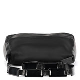 Prada 1998 Black Calfskin Vitello Plex Shoulder Bag