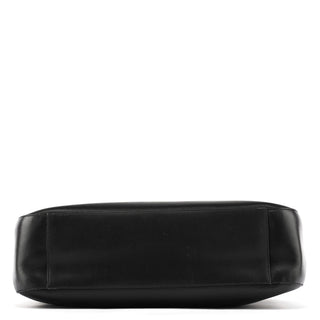 Prada 1998 Black Leather Resin Handle Tote Bag