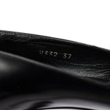 Prada 1998 Black Leather Square Toe Mary Jane Pumps