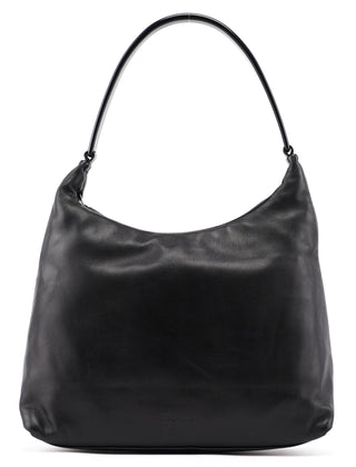 Prada 1998 Black Nappa Leather Plastic Shoulder Bag