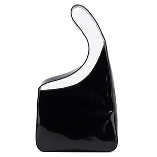 Prada 1998 Black Patent Leather Asim Shoulder Bag