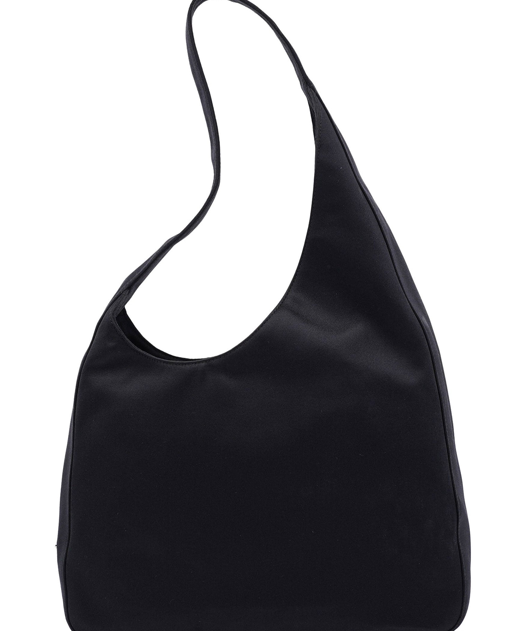 Prada 1998 Black Satin Asim Shoulder Bag
