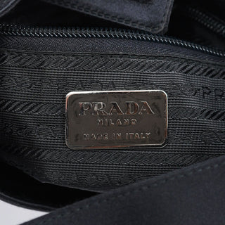 Prada 1998 Black Satin Asim Shoulder Bag