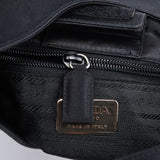 Prada 1998 Black Satin Asim Shoulder Bag