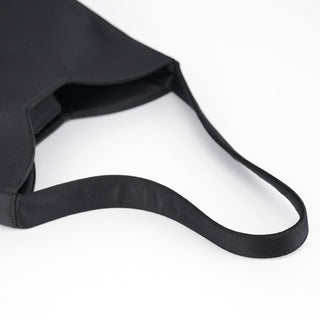 Prada 1998 Black Satin Hobo Shoulder Bag