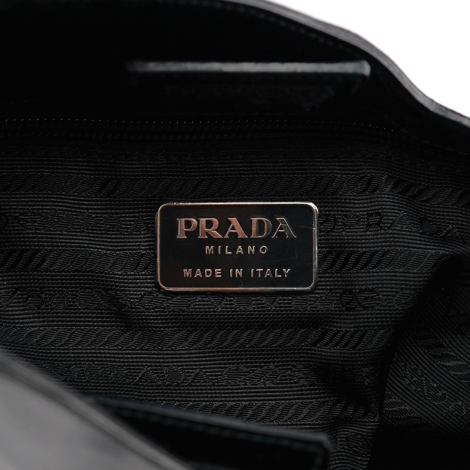 Prada 1998 Black Spazzolato Asim Shoulder Bag