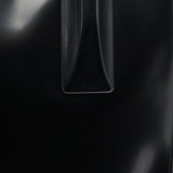 Prada 1998 Sac cabas Spazzolato en cuir verni noir à anses en plastique