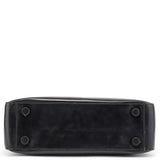 Prada 1998 Black Spazzolato Plastic Shoulder Bag