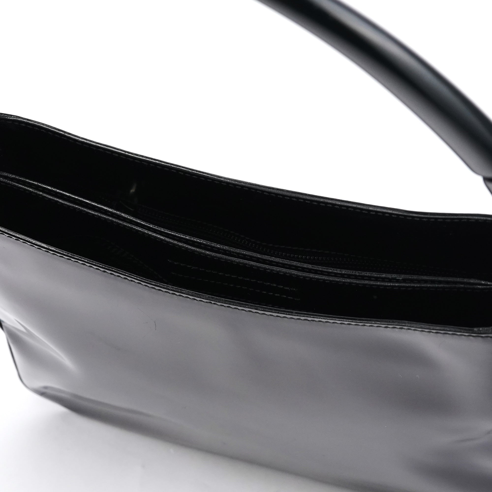 Prada 1998 Black Spazzolato Sport Hobo Shoulder Bag
