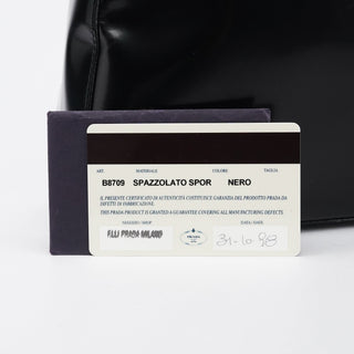 Prada 1998 Black Spazzolato Sport Hobo Shoulder Bag