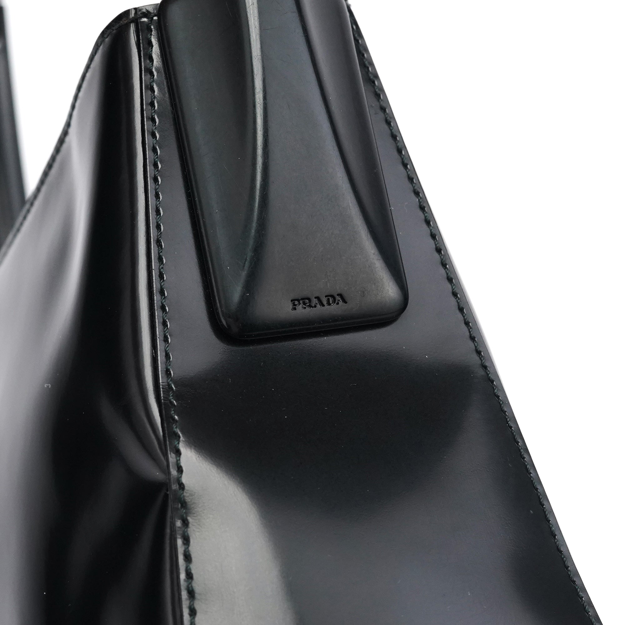 Prada 1998 Black Spazzolato Sport Hobo Shoulder Bag