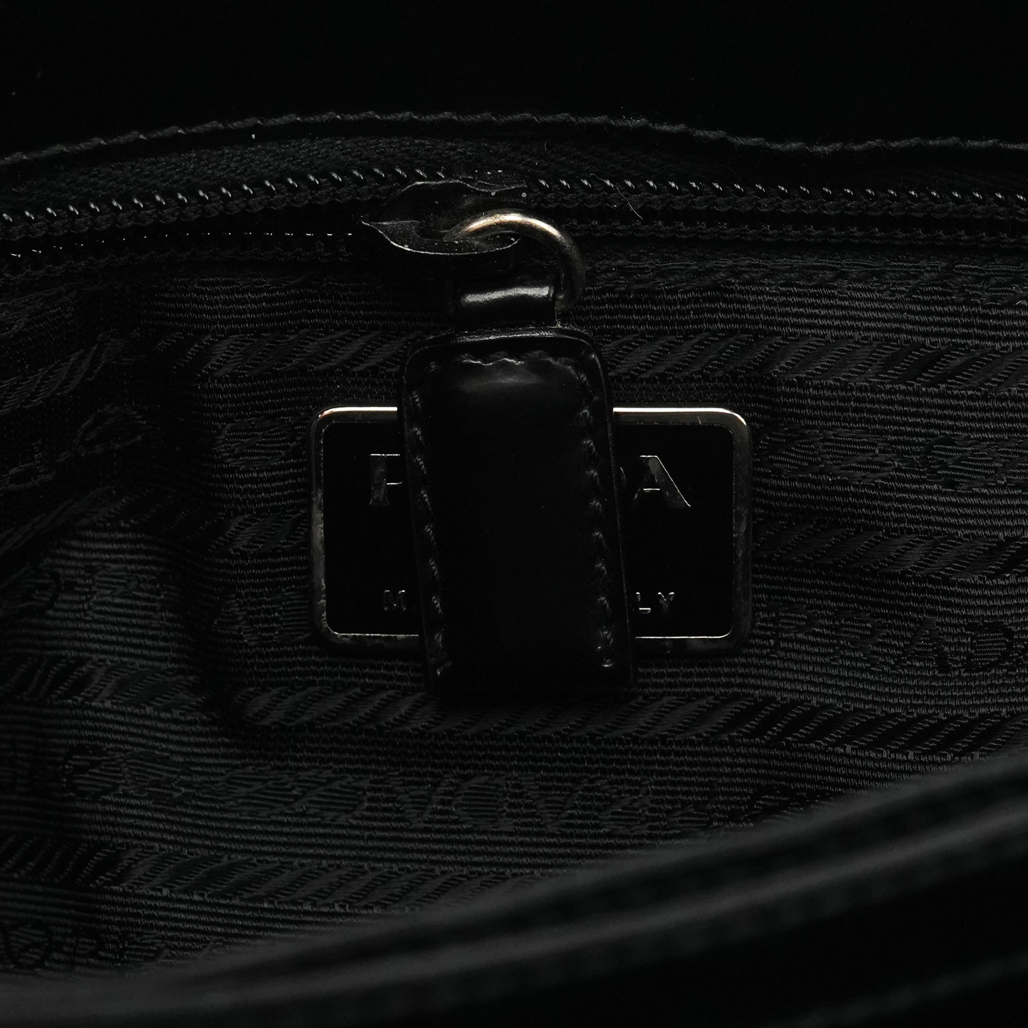 Prada 1998 Black Spazzolato Sport Shoulder Bag