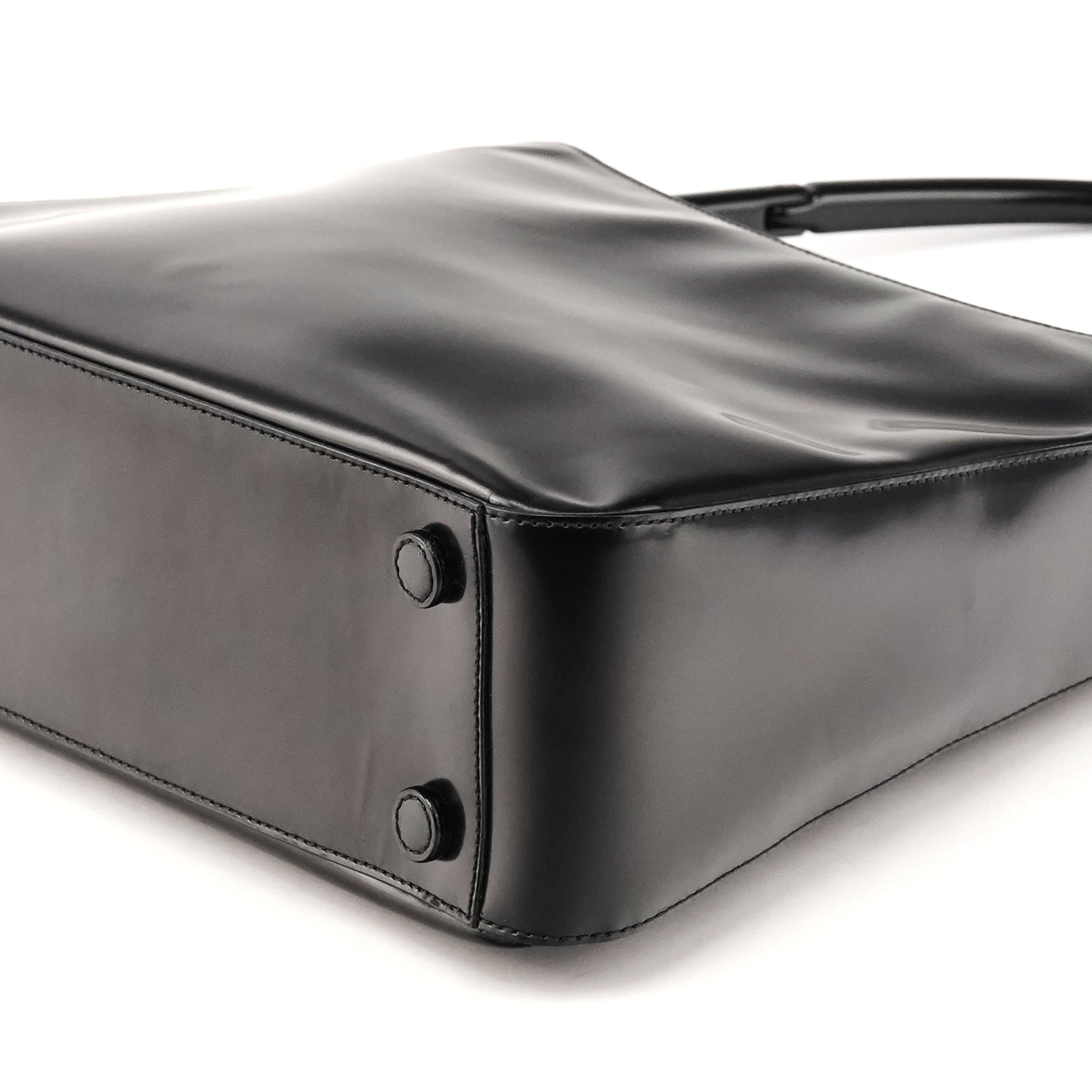 Prada 1998 Black Spazzolato Sport Shoulder Bag