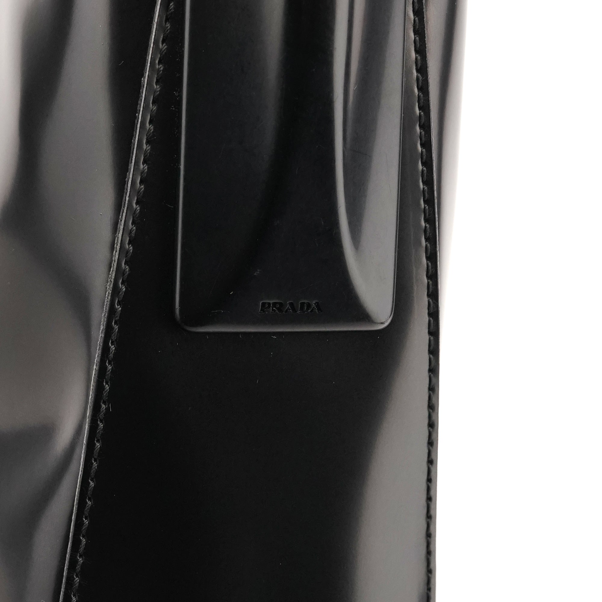 Prada 1998 Black Spazzolato Sport Shoulder Bag