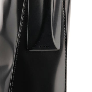 Prada 1998 Black Spazzolato Sport Shoulder Bag