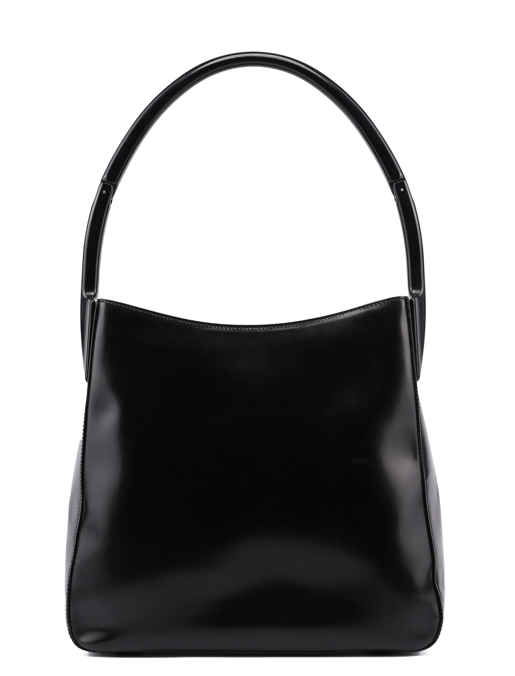 Prada 1998 Black Spazzolato Sport Shoulder Bag