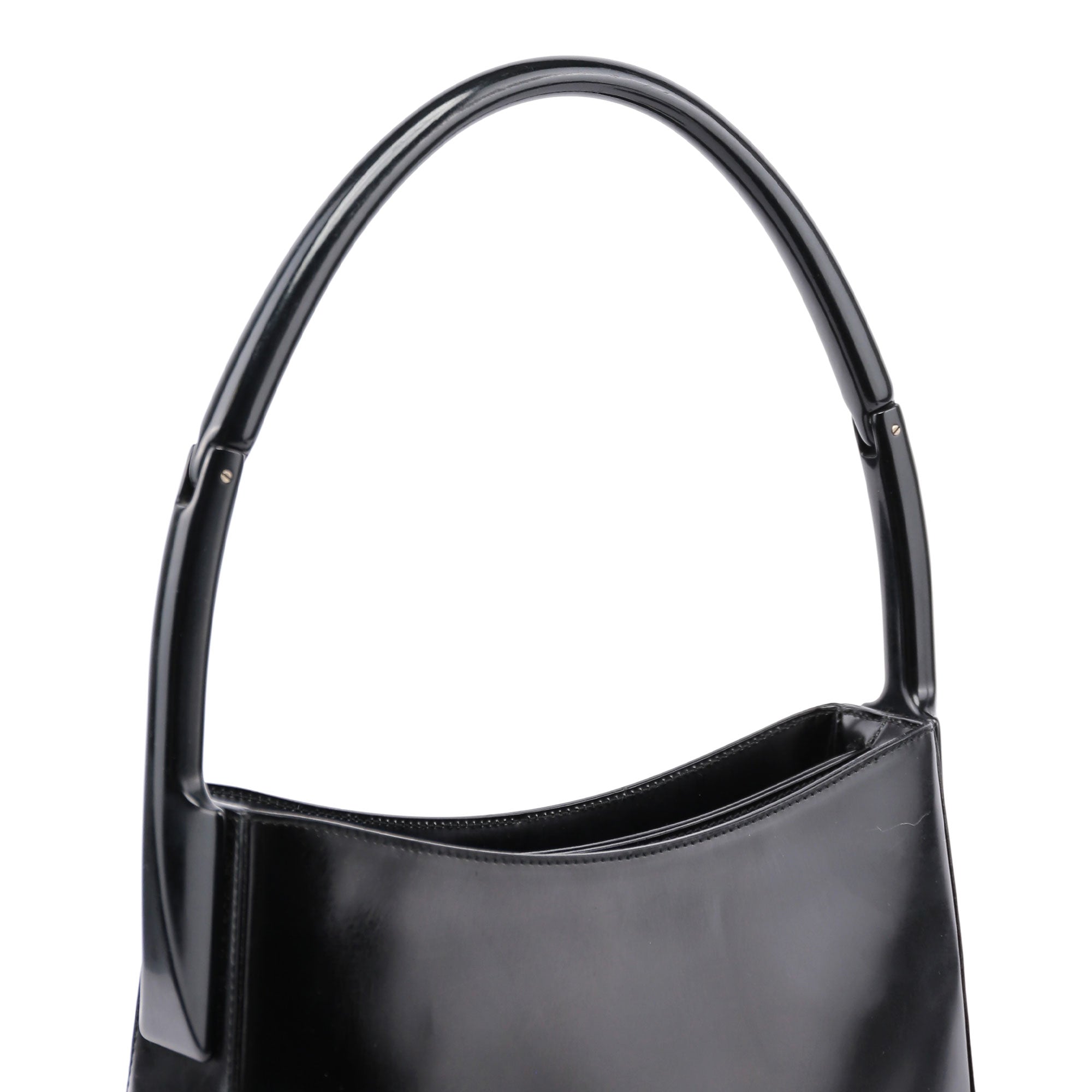 Prada 1998 Black Spazzolato Sport Shoulder Bag