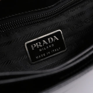 Prada 1998 Black Spazzolato Sport Shoulder Bag