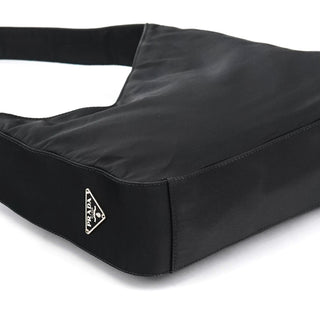 Prada 1998 Black Tessuto Asim Shoulder Bag