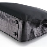 Prada 1998 Black Tessuto Cocco Metallo Shoulder Bag