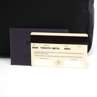 Prada 1998 Black Tessuto Metal Shoulder Bag