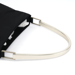Prada 1998 Black Tessuto Metal Shoulder Bag