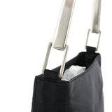 Prada 1998 Black Tessuto Metal Shoulder Bag