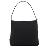 Prada 1998 Black Tessuto Metal Shoulder Bag
